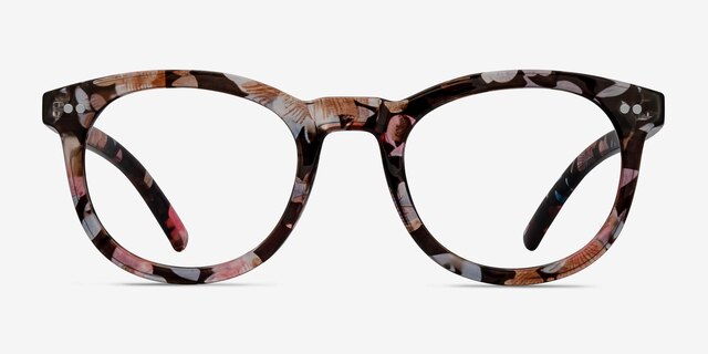 Solar Floral PlasticEyeglass Frames from EyeBuyDirect, Front View