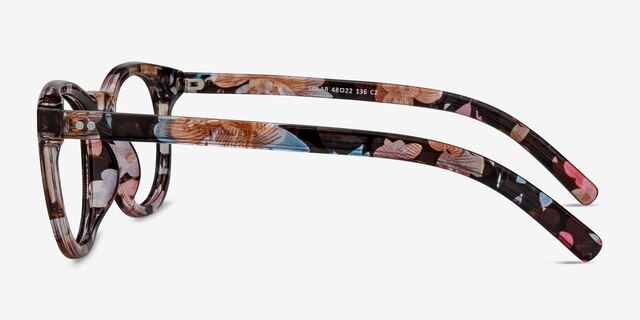 Solar Floral PlasticEyeglass Frames from EyeBuyDirect, Side View