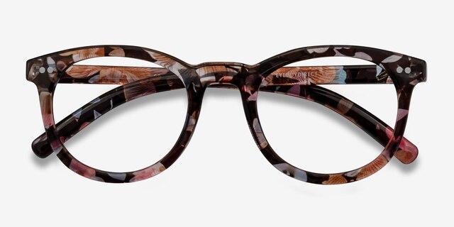 Solar Floral PlasticEyeglass Frames from EyeBuyDirect, Closed View