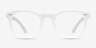 Solar Matte White PlasticEyeglass Frames from EyeBuyDirect, Front View