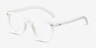 Solar Matte White PlasticEyeglass Frames from EyeBuyDirect, Angle View