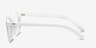 Solar Matte White PlasticEyeglass Frames from EyeBuyDirect, Side View