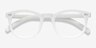 Solar Matte White PlasticEyeglass Frames from EyeBuyDirect, Closed View