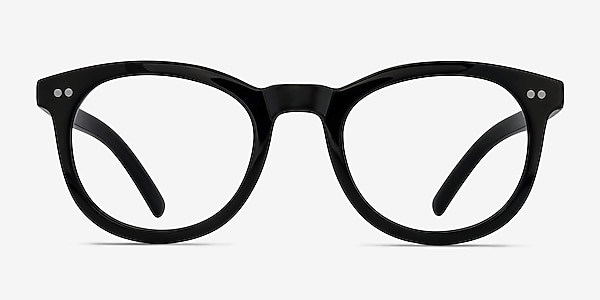 Solar Black Plastic Eyeglass Frames