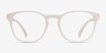 Myth Matte White PlasticEyeglass Frames from EyeBuyDirect, Front View