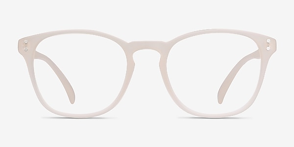 Myth Matte White Plastic Eyeglass Frames