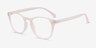 Myth Matte White PlasticEyeglass Frames from EyeBuyDirect, Angle View