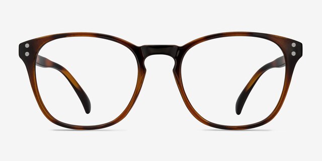 Myth Brown PlasticEyeglass Frames from EyeBuyDirect, Front View