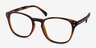 Myth Brown PlasticEyeglass Frames from EyeBuyDirect, Angle View