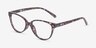 Dame Fleuries PlastiqueMontures de lunettes de vue d'EyeBuyDirect, Vue d'Angle