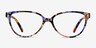 Dame Pink Floral PlasticEyeglass Frames from EyeBuyDirect, Front View