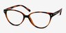 Dame Tortoise PlasticEyeglass Frames from EyeBuyDirect, Angle View
