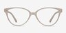 Dame Matte Clear PlasticEyeglass Frames from EyeBuyDirect, Front View