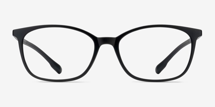 Glider Black Plastic Eyeglass Frames from EyeBuyDirect
