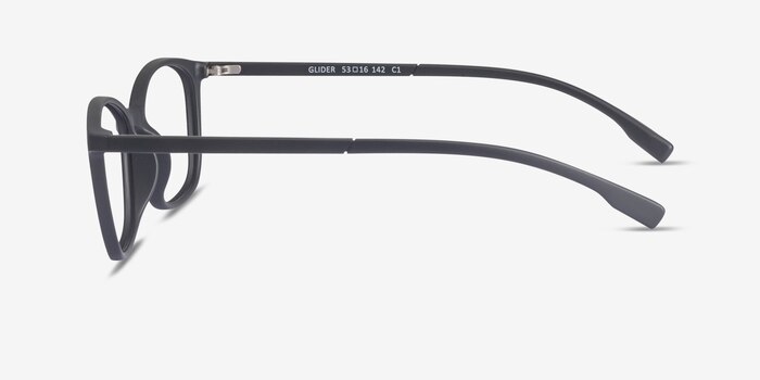 Glider Black Plastic Eyeglass Frames from EyeBuyDirect