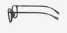 Glider Black PlasticEyeglass Frames from EyeBuyDirect, Side View