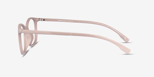 Glider Gris PlastiqueMontures de lunettes de vue d'EyeBuyDirect, Vue de Côté