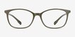 Glider Olive Green PlasticEyeglass Frames from EyeBuyDirect, Front View