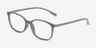 Glider Olive Green PlasticEyeglass Frames from EyeBuyDirect, Angle View
