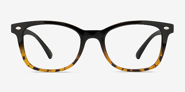 Drama Black Brown Plastic Eyeglass Frames