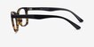 Drama Black Brown PlasticEyeglass Frames from EyeBuyDirect, Side View