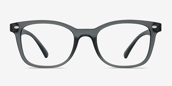 Drama Matte Gray Plastic Eyeglass Frames