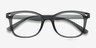 Drama Matte Gray PlasticEyeglass Frames from EyeBuyDirect, Closed View