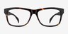 Gamble Tortoise PlasticEyeglass Frames from EyeBuyDirect, Front View