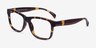 Gamble Tortoise PlasticEyeglass Frames from EyeBuyDirect, Angle View