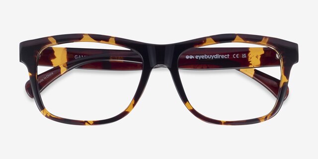 Gamble Tortoise PlasticEyeglass Frames from EyeBuyDirect, Closed View
