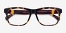 Gamble Tortoise PlasticEyeglass Frames from EyeBuyDirect, Closed View