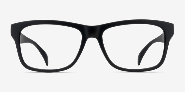 Gamble Matte Black Plastic Eyeglass Frames