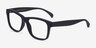 Gamble Matte Black PlasticEyeglass Frames from EyeBuyDirect, Angle View
