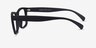 Gamble Matte Black PlasticEyeglass Frames from EyeBuyDirect, Side View