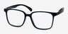 Blocks Bleu marine PlastiqueMontures de lunettes de vue d'EyeBuyDirect, Vue d'Angle