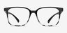 Blocks Black Clear PlasticEyeglass Frames from EyeBuyDirect, Front View