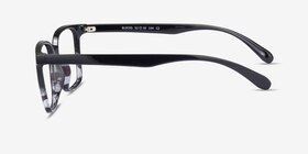 Blocks Black Clear Plastique Montures de lunettes de vue d'EyeBuyDirect, Vue de Côté