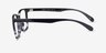Blocks Black Clear PlasticEyeglass Frames from EyeBuyDirect, Side View