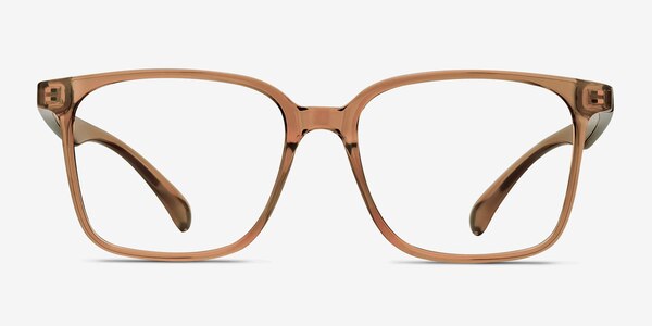 Blocks Clear Brown Plastique Montures de lunettes de vue
