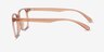 Blocks Clear Brown PlasticEyeglass Frames from EyeBuyDirect, Side View