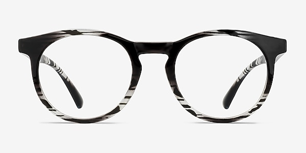 Thrill Black clear Plastic Eyeglass Frames