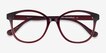 The Beat Burgundy PlasticEyeglass Frames from EyeBuyDirect, Closed View
