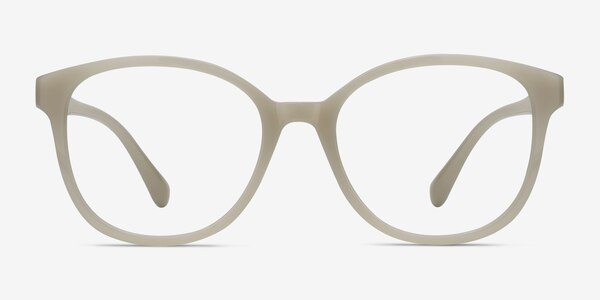The Beat White Plastic Eyeglass Frames