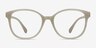 The Beat White PlasticEyeglass Frames from EyeBuyDirect, Front View