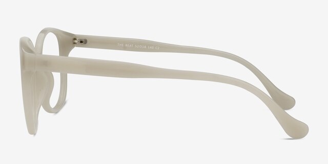 The Beat White PlasticEyeglass Frames from EyeBuyDirect, Side View