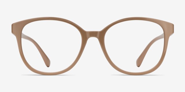 The Beat Light Pink PlasticEyeglass Frames from EyeBuyDirect, Front View