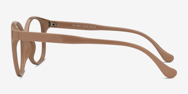 The Beat Light Pink PlasticEyeglass Frames from EyeBuyDirect, Side View