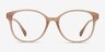 The Beat Pink PlasticEyeglass Frames from EyeBuyDirect, Front View