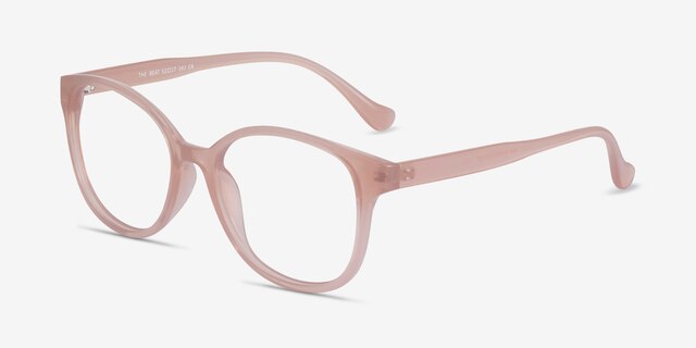 The Beat Pink PlasticEyeglass Frames from EyeBuyDirect, Angle View
