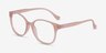 The Beat Pink PlasticEyeglass Frames from EyeBuyDirect, Angle View